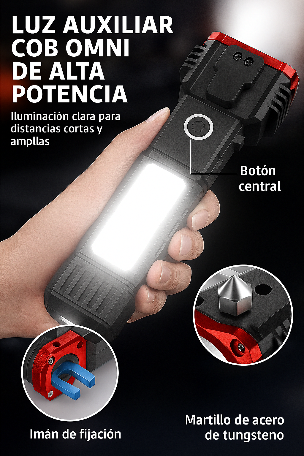 Linterna Táctica XForce 5 en 1®